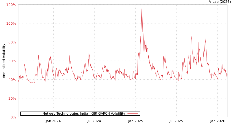 graph of Netweb Technologies India GJR-GARCH