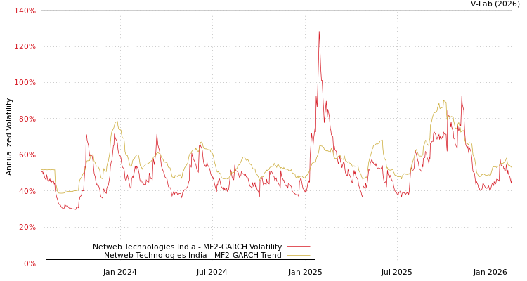 graph of Netweb Technologies India MF2-GARCH