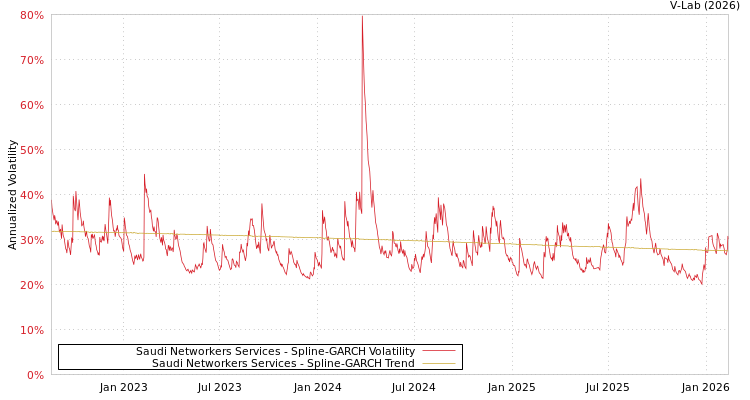 graph of Saudi Networkers Services SGARCH