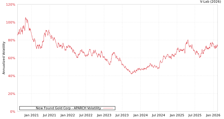 graph of New Found Gold Corp APARCH