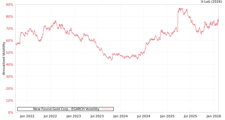 graph of New Found Gold Corp EGARCH