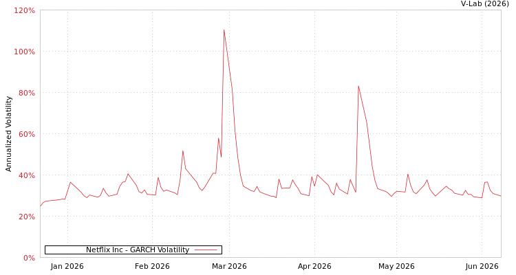 graph of Netflix Inc GARCH