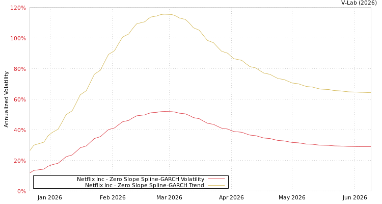 graph of Netflix Inc S0GARCH