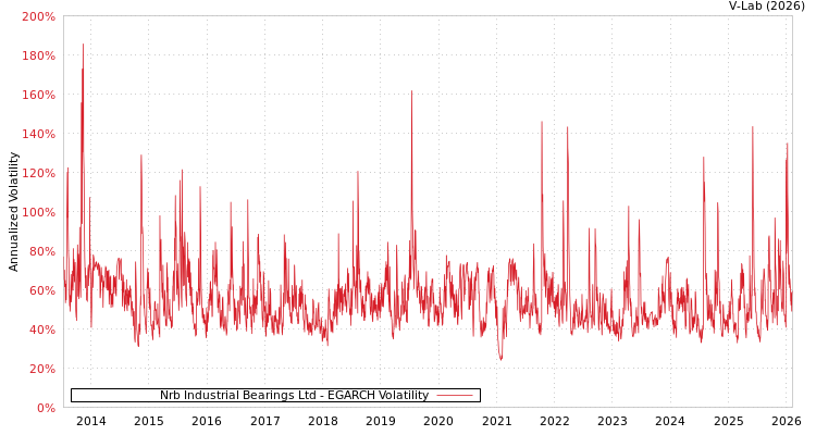 graph of Nrb Industrial Bearings Ltd EGARCH