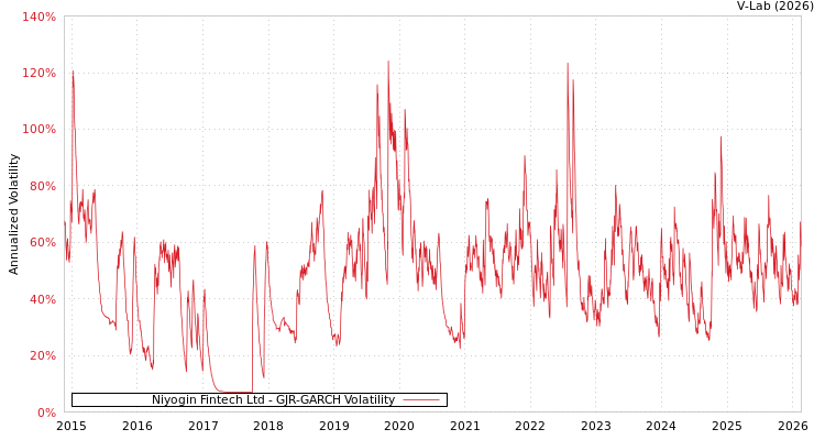 graph of Niyogin Fintech Ltd GJR-GARCH