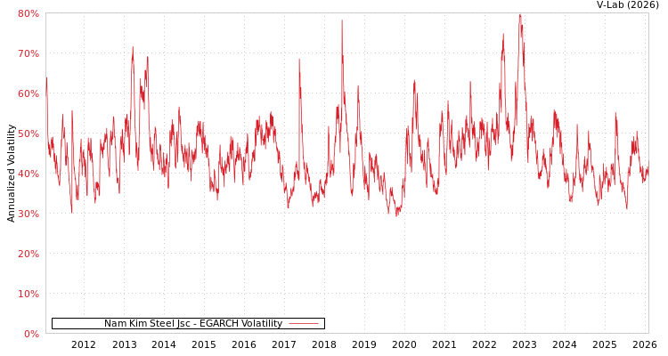 graph of Nam Kim Steel Jsc EGARCH