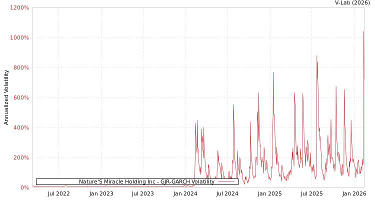 graph of Nature'S Miracle Holding Inc GJR-GARCH