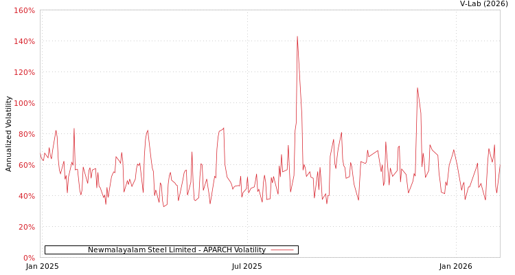 graph of Newmalayalam Steel Limited APARCH