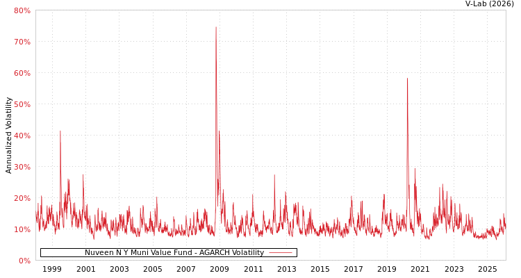 graph of Nuveen N Y Muni Value Fund AGARCH
