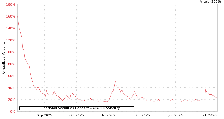 graph of National Securities Deposito APARCH
