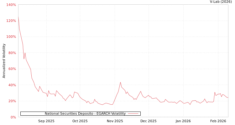 graph of National Securities Deposito EGARCH
