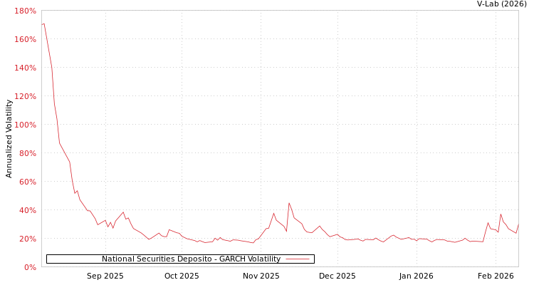 graph of National Securities Deposito GARCH