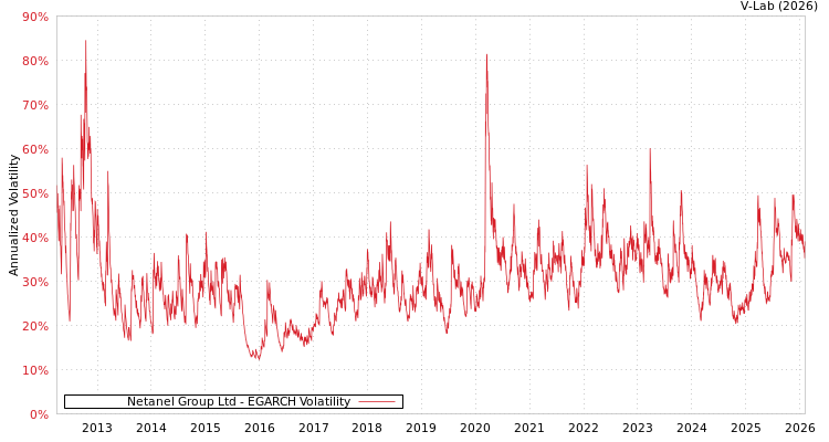 graph of Netanel Group Ltd EGARCH