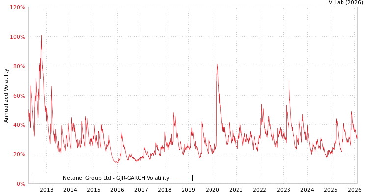 graph of Netanel Group Ltd GJR-GARCH