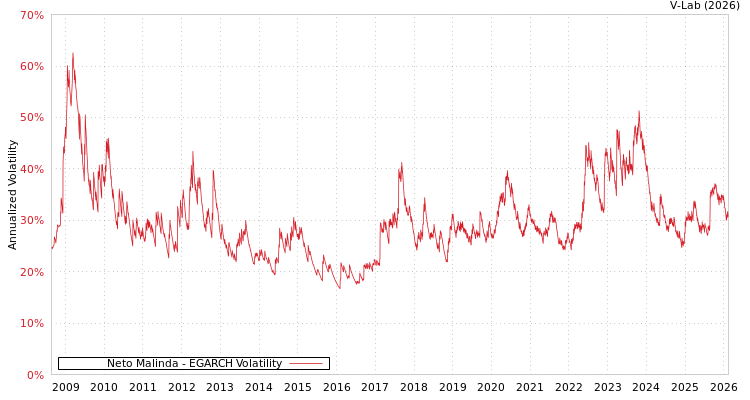 graph of Neto Malinda EGARCH