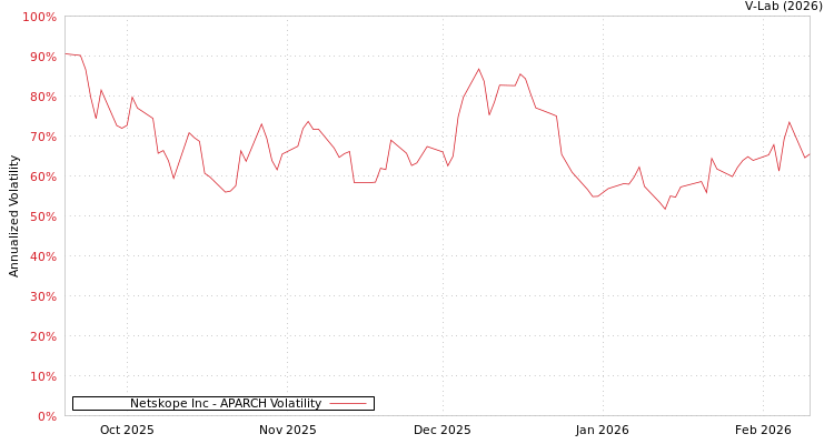 graph of Netskope Inc APARCH