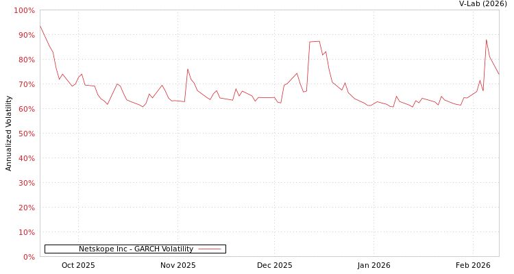 graph of Netskope Inc GARCH