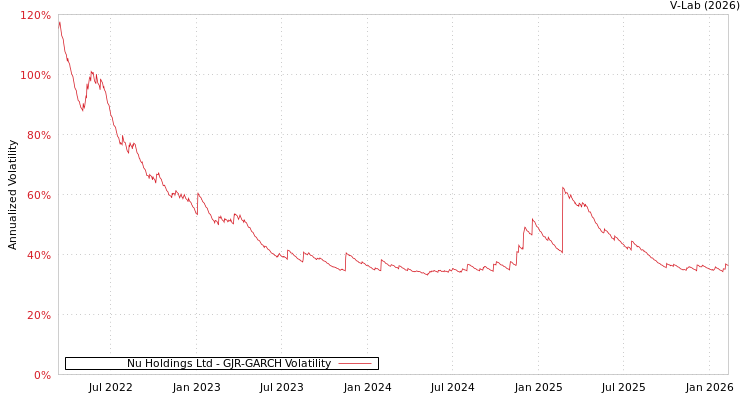 graph of Nu Holdings Ltd GJR-GARCH