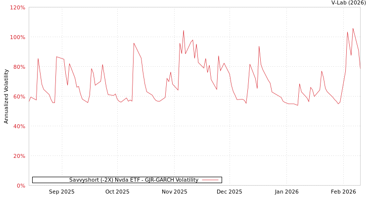 graph of Savvyshort (-2X) Nvda ETF GJR-GARCH