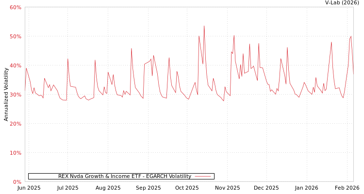 graph of REX Nvda Growth & Income ETF EGARCH