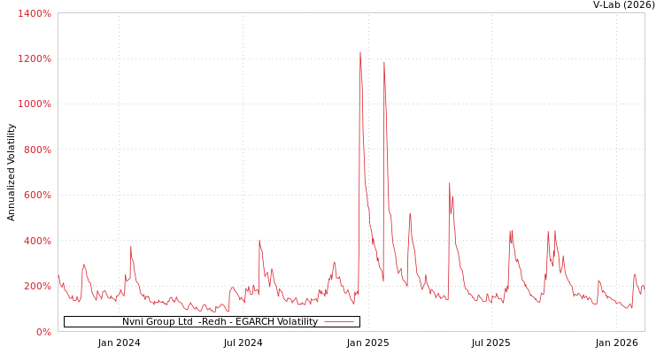 graph of Nvni Group Ltd  -Redh EGARCH