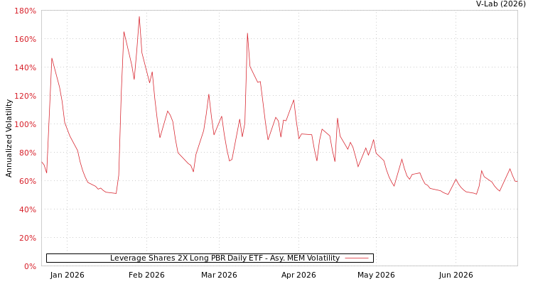 graph of Leverage Shares 2X Long PBR Daily ETF AMEM