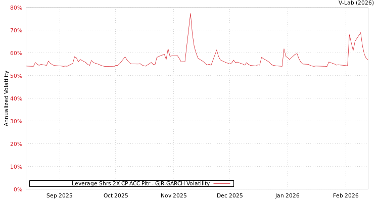 graph of Leverage Shrs 2X CP ACC Pltr GJR-GARCH