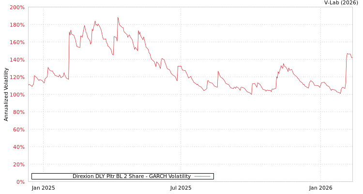 graph of Direxion DLY Pltr BL 2 Share GARCH