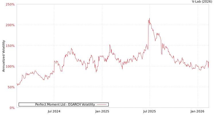 graph of Perfect Moment Ltd EGARCH