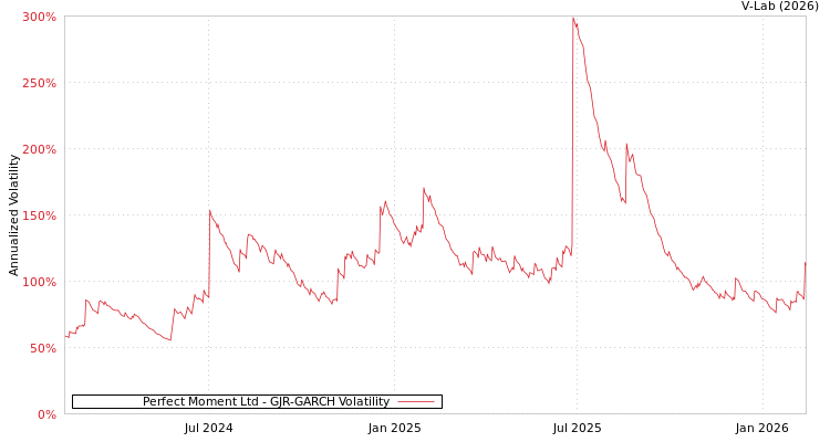 graph of Perfect Moment Ltd GJR-GARCH