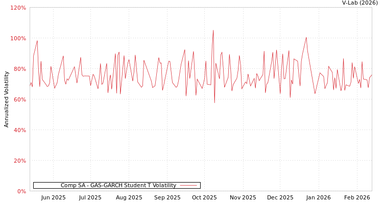 graph of Comp SA GAS-GARCH-T