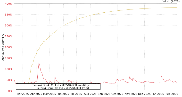 graph of Tsuzuki Denki Co Ltd MF2-GARCH