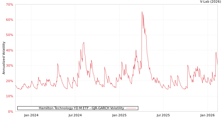 graph of Hamilton Technology YD M ETF GJR-GARCH