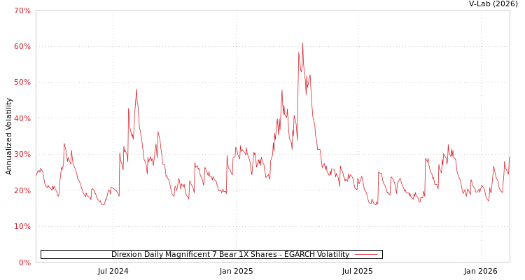graph of Direxion Daily Magnificent 7 Bear 1X Shares EGARCH