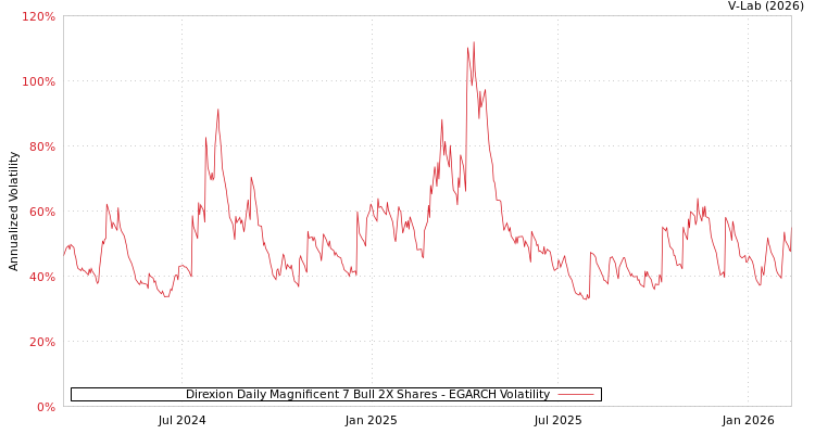 graph of Direxion Daily Magnificent 7 Bull 2X Shares EGARCH