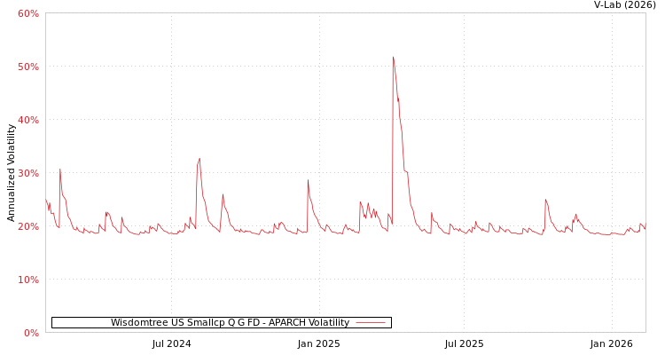 graph of Wisdomtree US Smallcp Q G FD APARCH