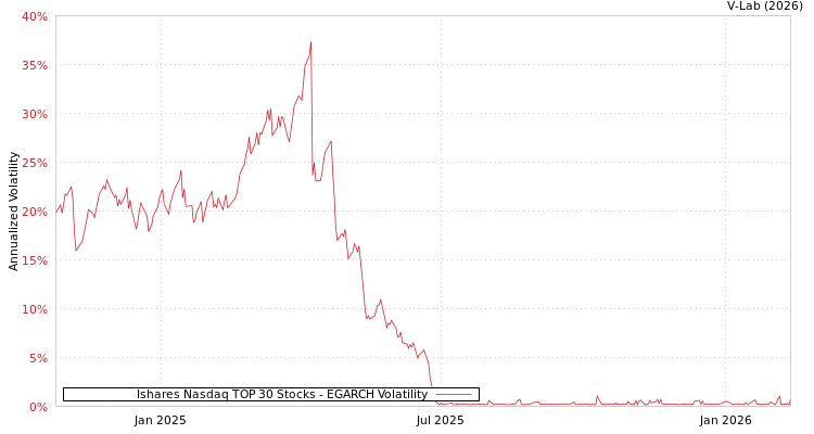 graph of Ishares Nasdaq TOP 30 Stocks EGARCH