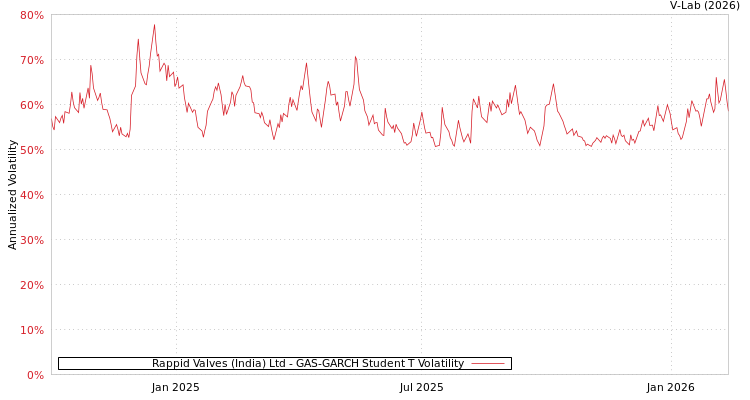 graph of Rappid Valves (India) Ltd GAS-GARCH-T