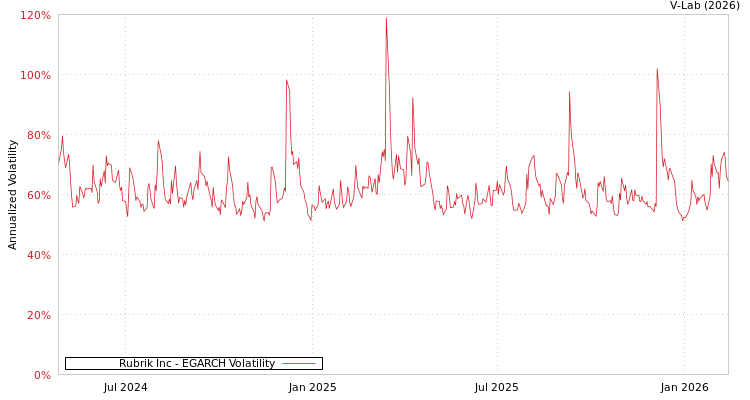 graph of Rubrik Inc EGARCH