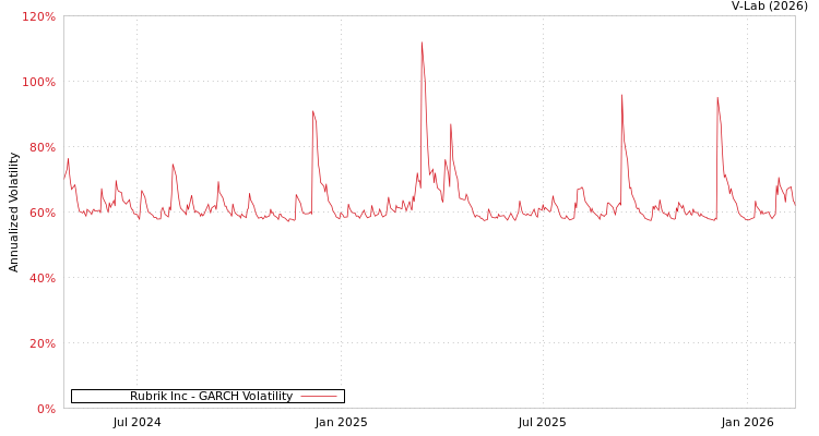 graph of Rubrik Inc GARCH