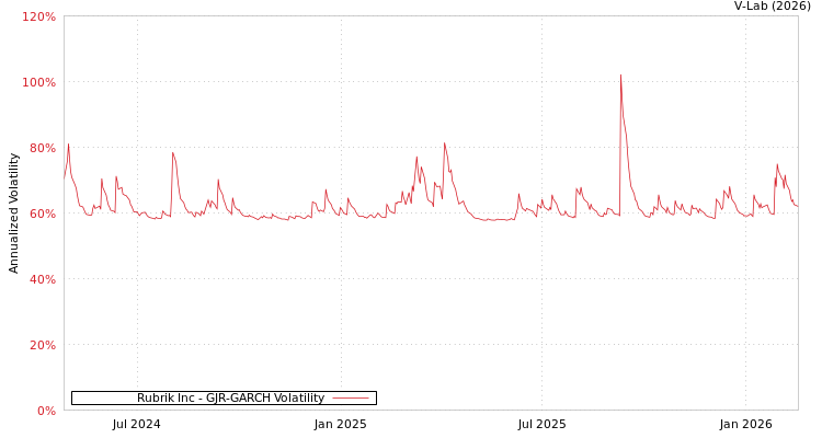 graph of Rubrik Inc GJR-GARCH