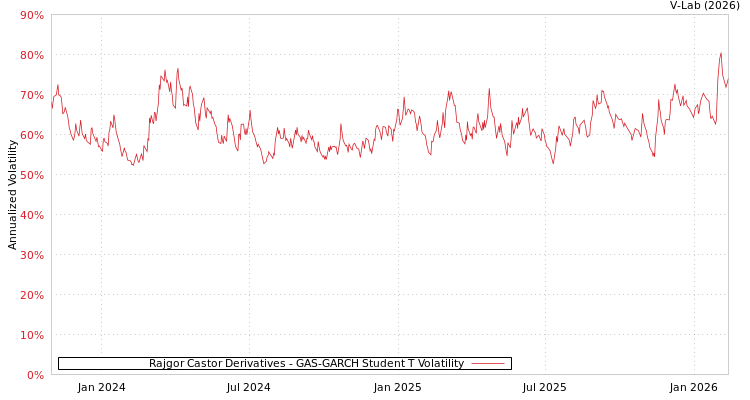 graph of Rajgor Castor Derivatives GAS-GARCH-T