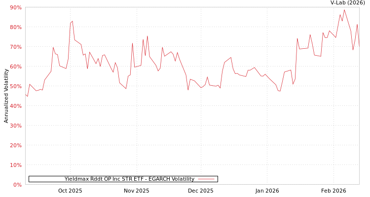 graph of Yieldmax Rddt OP Inc STR ETF EGARCH