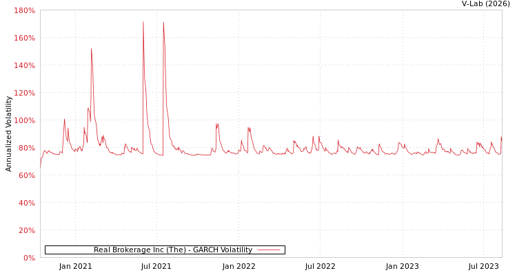 graph of Real Brokerage Inc (The) GARCH