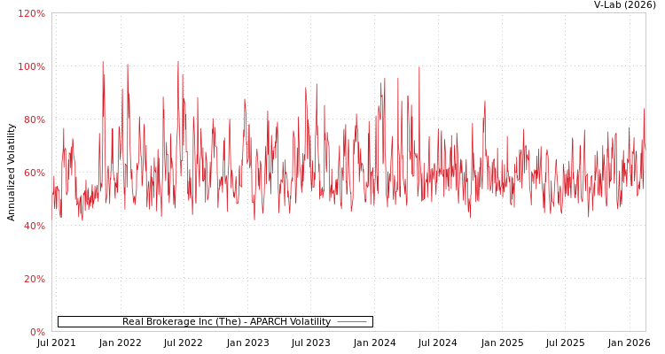 graph of Real Brokerage Inc (The) APARCH