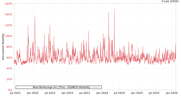 graph of Real Brokerage Inc (The) EGARCH