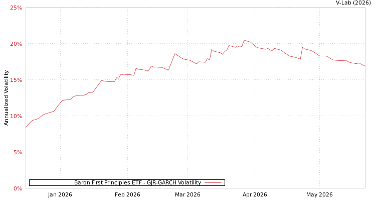 graph of Baron First Principles ETF GJR-GARCH
