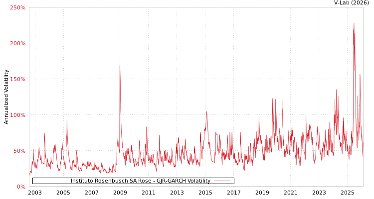 graph of Instituto Rosenbusch SA Rose GJR-GARCH