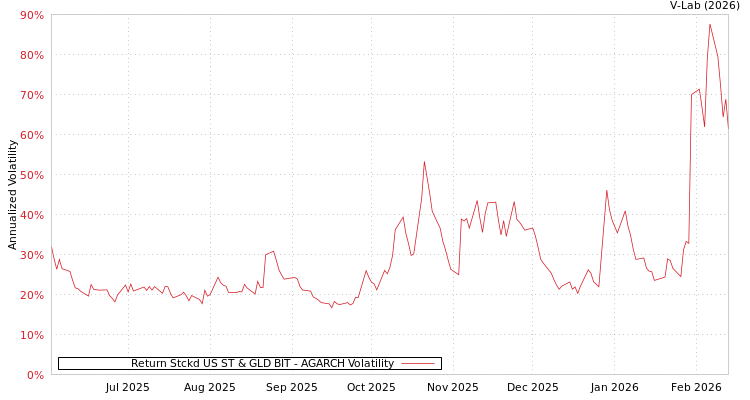 graph of Return Stckd US ST & GLD BIT AGARCH