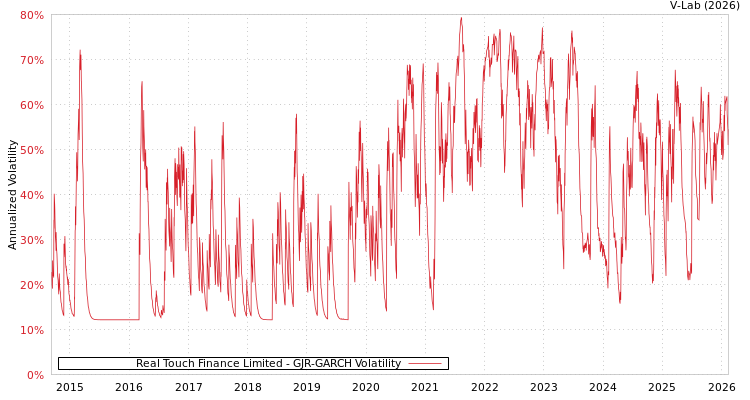 graph of Real Touch Finance Limited GJR-GARCH
